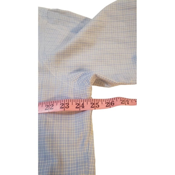 Brooks Brothers Mens Traditional Fit Button Front Shirt 16- 34 Blue Yellow Plaid - Picture 14 of 16